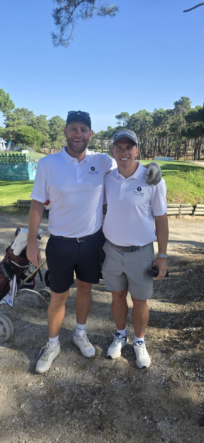 Jason at a golf tournament